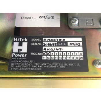 Varian E19007810 Hitek Power Stack